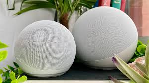 Amazon Echo Dot Max (newest model), Alexa speaker with room-filling sound and nearly 3x bass, Great for living rooms and medium-sized spaces, Designed for Alexa+, Glacier White